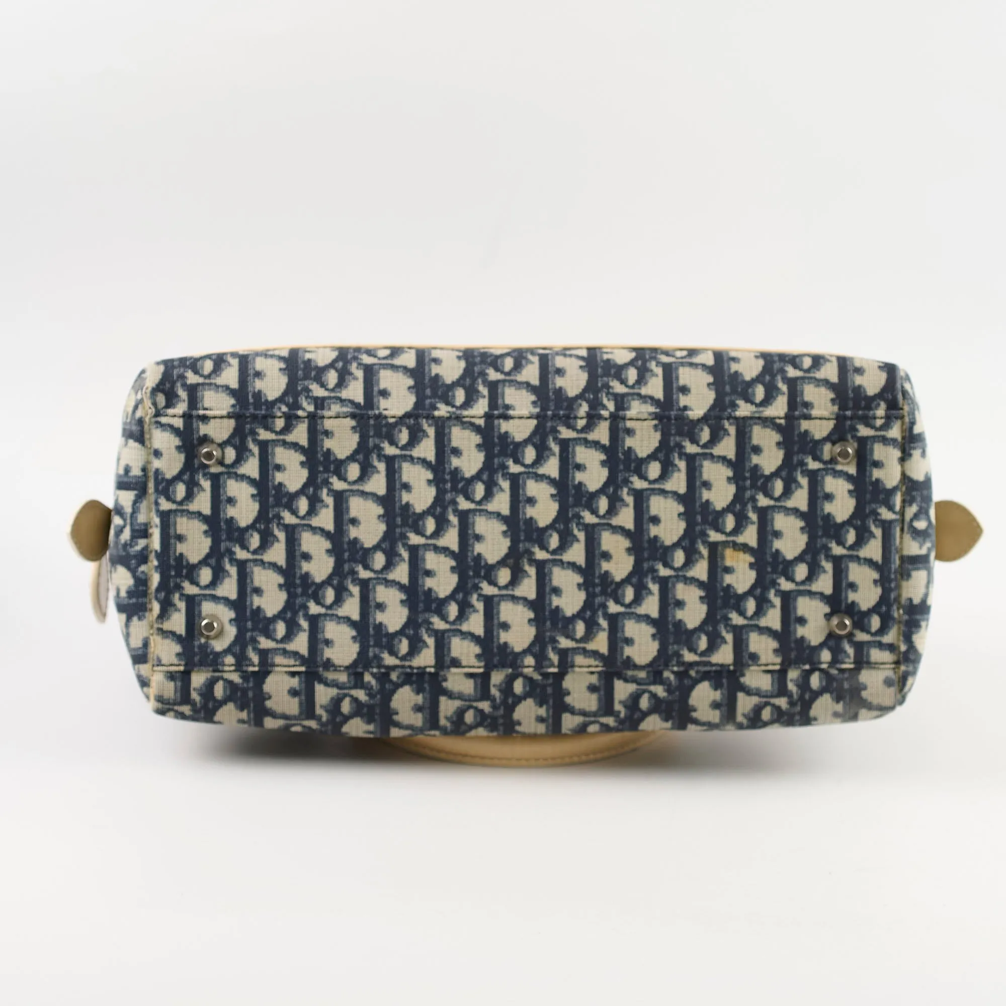 Christian Dior Canvas Trotter Bag Blue