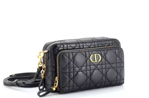 Christian Dior Caro Double Pouch Crossbody Bag anti-theft crossbody bags sale