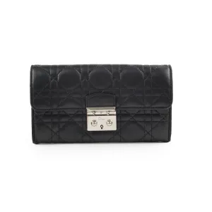 Christian Dior Lambskin Long Wallet On Chain WOC Black Crossbody Bags Cheap Online
