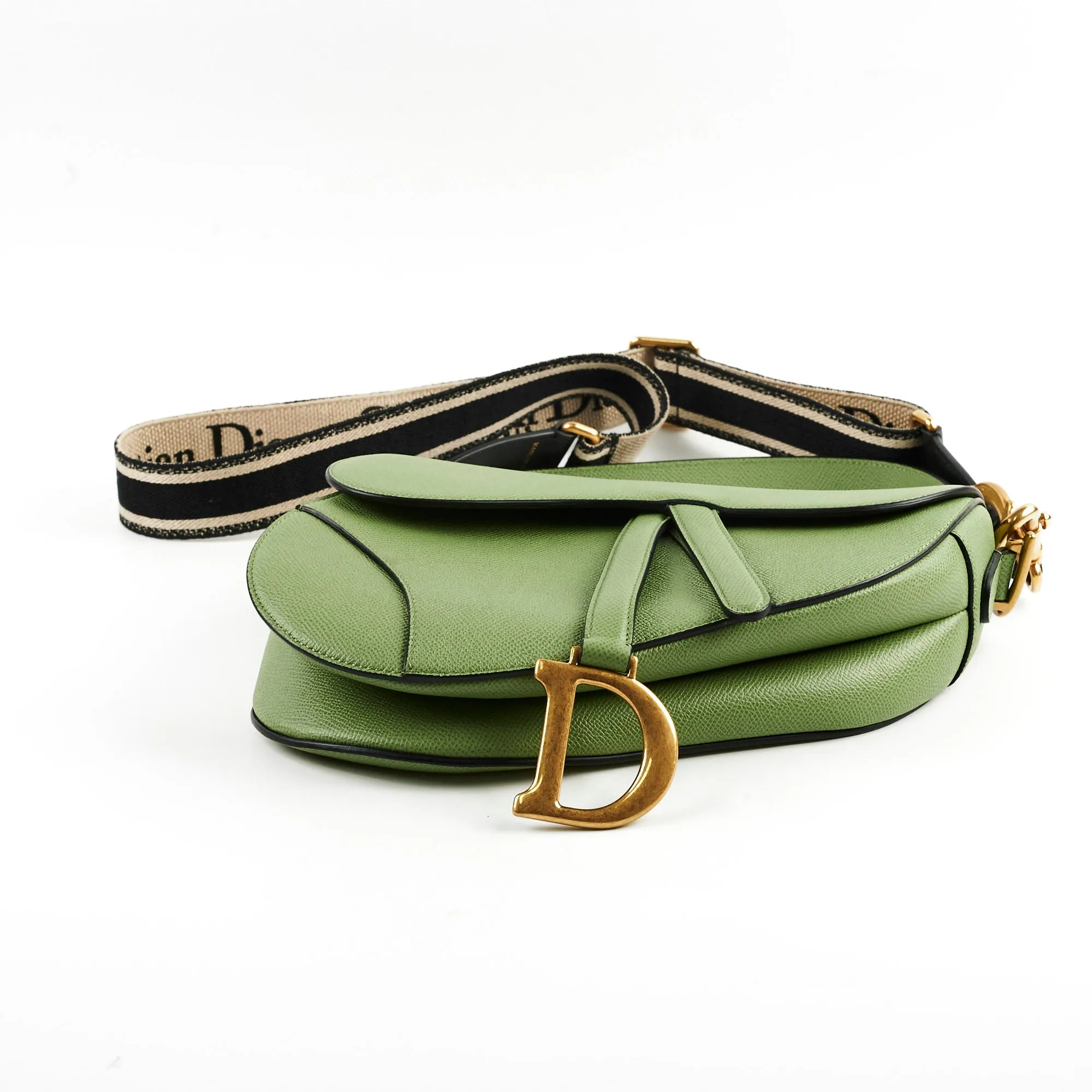 Christian Dior Saddle Bag Green