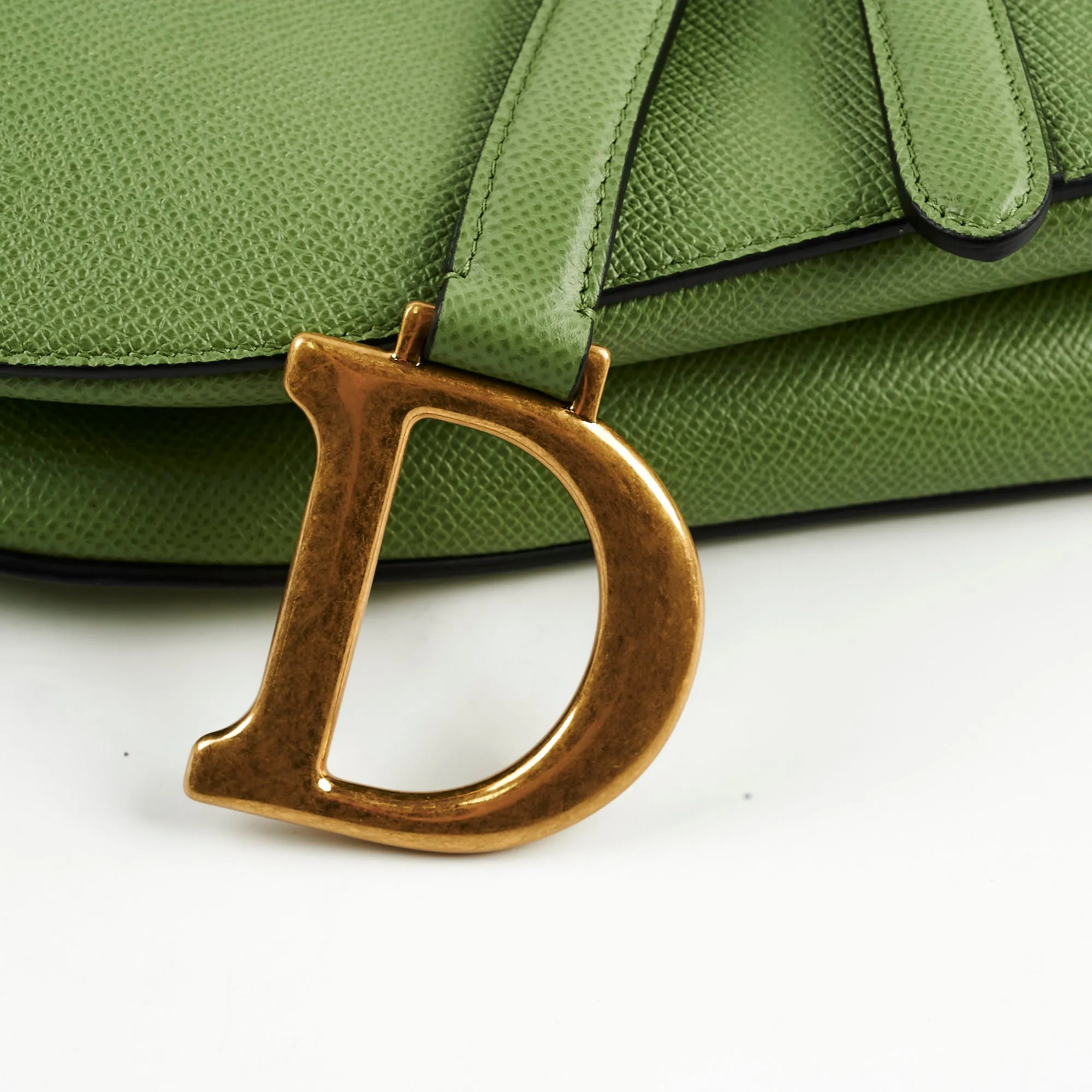 Christian Dior Saddle Bag Green
