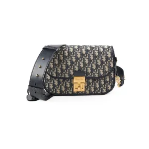 Christian Dior Totter Flap Navy Oblique Crossbody Crossbody Bags Cheap Online