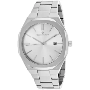 Christian Van Sant Men's Watch - Octavius Slim Quartz Silver Dial Bracelet | CV0521 Luxury Quartz Watch Quartz Watch Sale