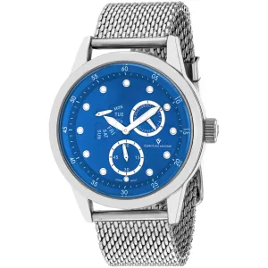 Christian Van Sant Men's Watch - Rio Quartz Blue Dial Silver Steel Bracelet | CV8717 Luxury Quartz Watch Quartz Watch Sale