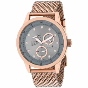 Christian Van Sant Men's Watch - Rio Quartz Silver Dial Rose Gold Bracelet | CV8718 Luxury Quartz Watch Quartz Watch Sale