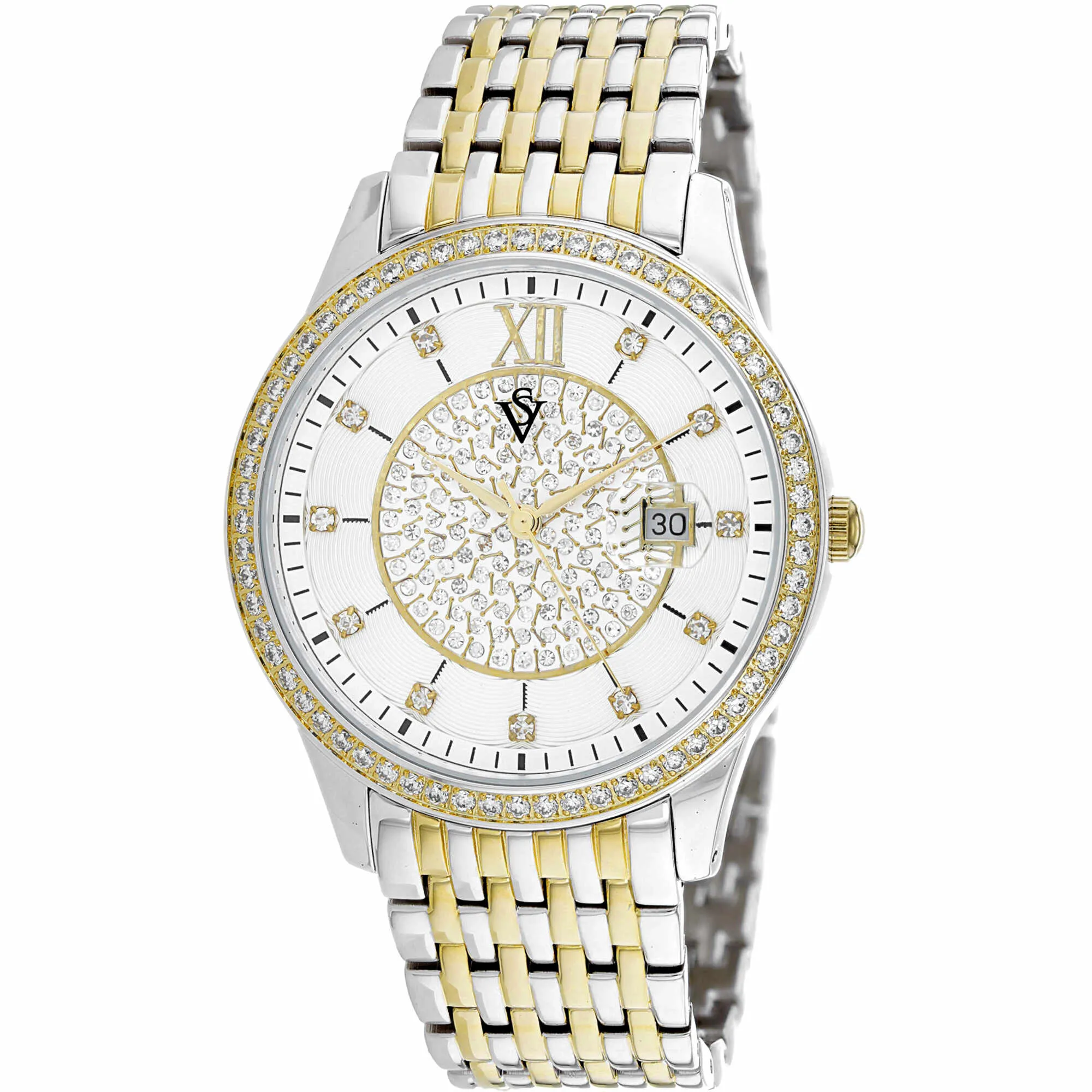 Christian Van Sant Women's Watch - Carla Quartz White Dial Two Tone Steel | CV0481 Luxury Quartz Watch Quartz Watch Sale