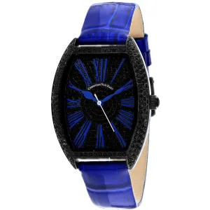 Christian Van Sant Women's Watch - Chic Quartz Black Dial Leather Strap | CV4845 Luxury Quartz Watch Quartz Watch Sale