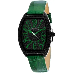 Christian Van Sant Women's Watch - Elegant Quartz Black Dial Leather Strap | CV4825 Luxury Quartz Watch Quartz Watch Sale