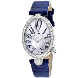 Christian Van Sant Women's Watch - Florentine Quartz Blue Leather Strap | CV4292 Luxury Quartz Watch Quartz Watch Sale