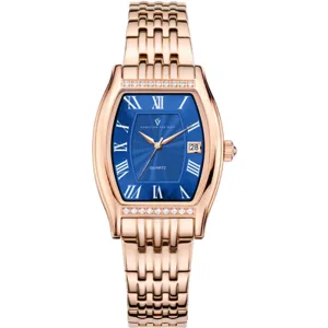 Christian Van Sant Women's Watch - Gemma Quartz Blue Dial Rose Gold Steel | CV2455 Luxury Quartz Watch Quartz Watch Sale