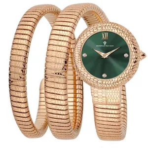 Christian Van Sant Women's Watch - Naga Quartz Green Dial Rose Gold Band | CV0895 Luxury Quartz Watch Quartz Watch Sale