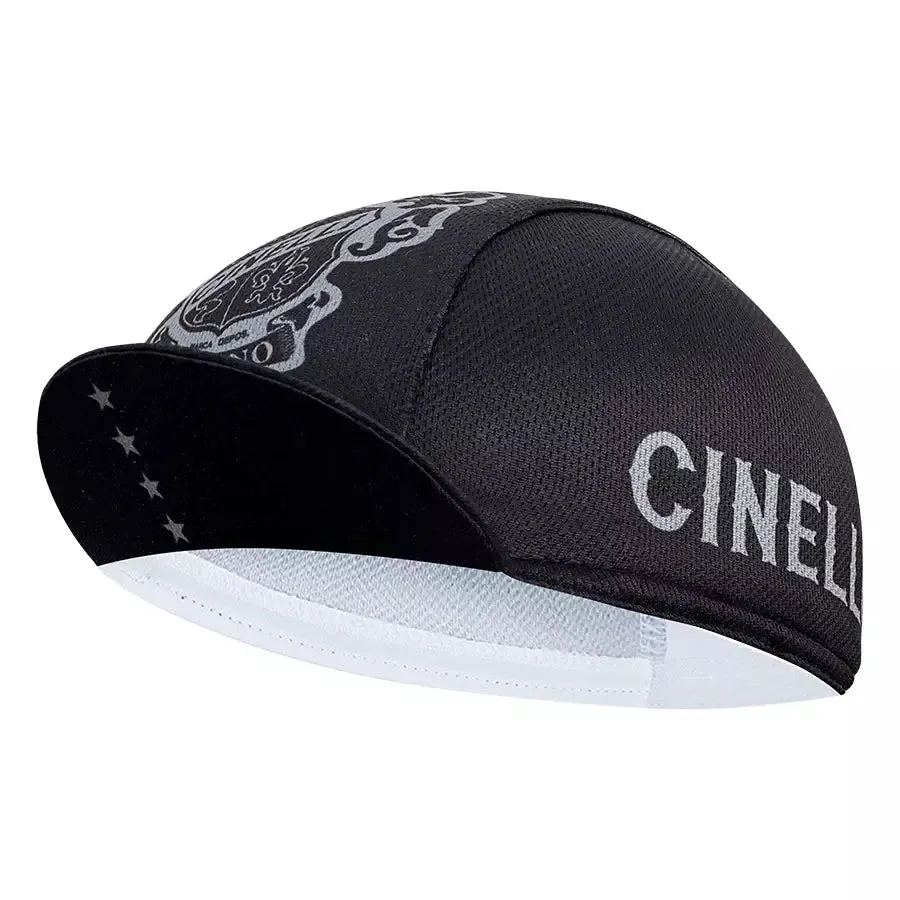 Cinelli Milano Classic Cycling Cap boater hat with bow in beach sunlight