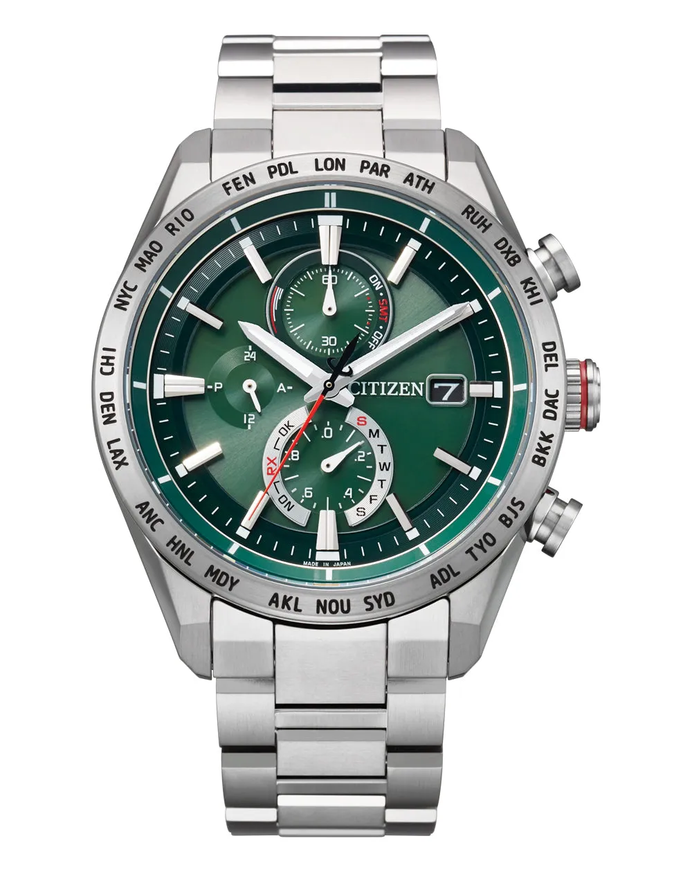 Citizen Attesa Radio Controlled Eco-Drive Titanium Watch AT8181-63W 