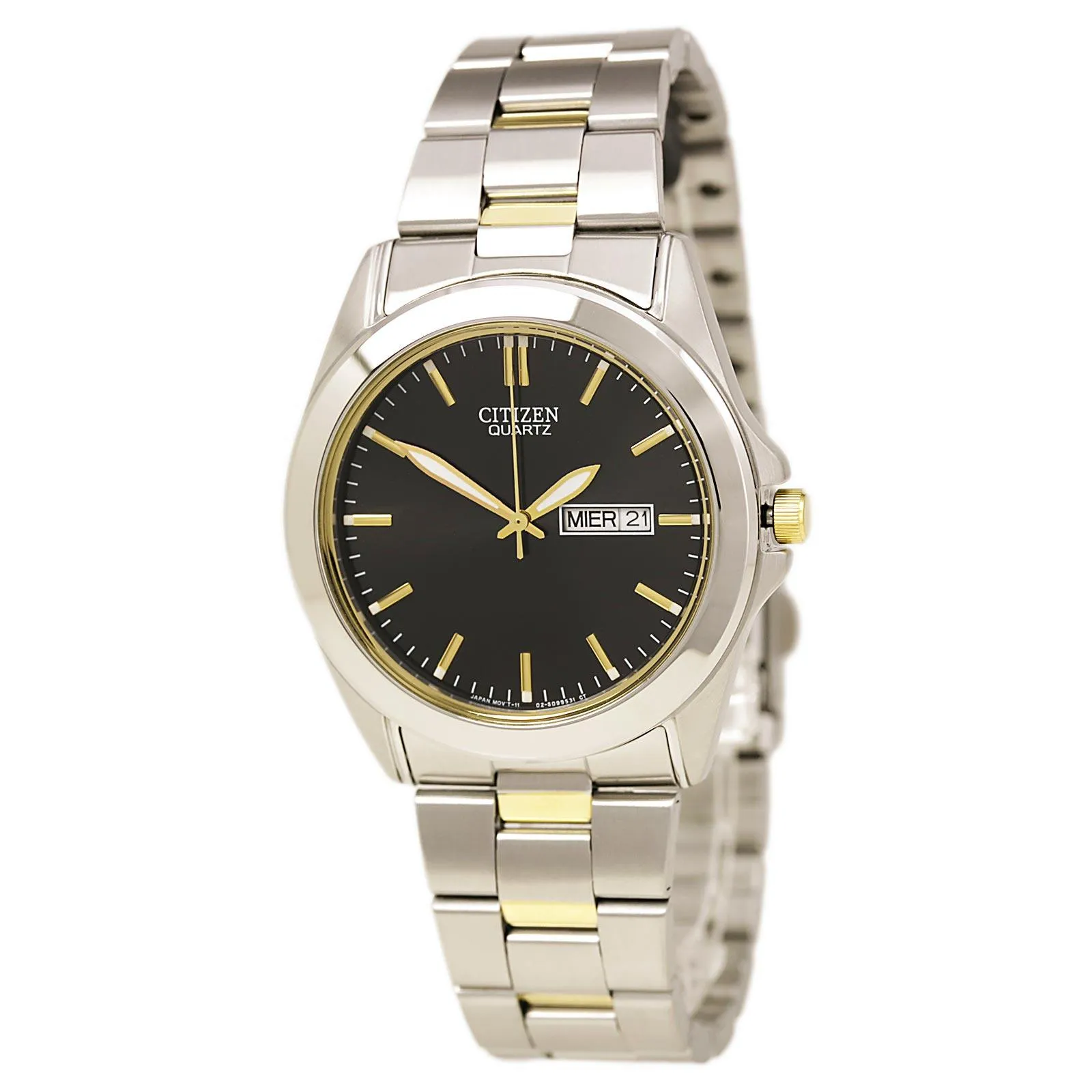 Citizen BF0584-56E Men's Quartz Black Dial Two Tone Steel Bracelet Watch Luxury Quartz Watch Quartz Watch Sale
