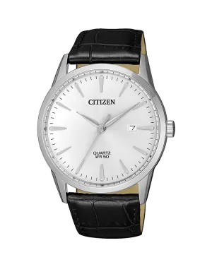Citizen Dress Black Leather Band Mens Watch BI5000-10A 
