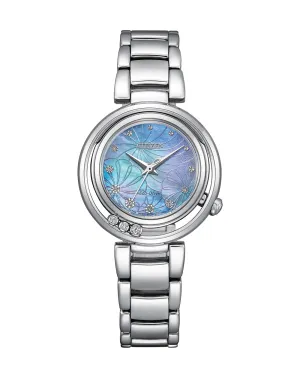 Citizen Eco-Drive Stainless Steel Green Dial Watch EM1110- 81N 