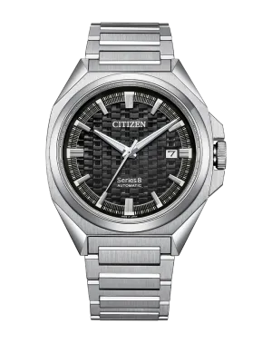 Citizen Series 8 Stainless Steel Black Dial Watch NB6050-51E 