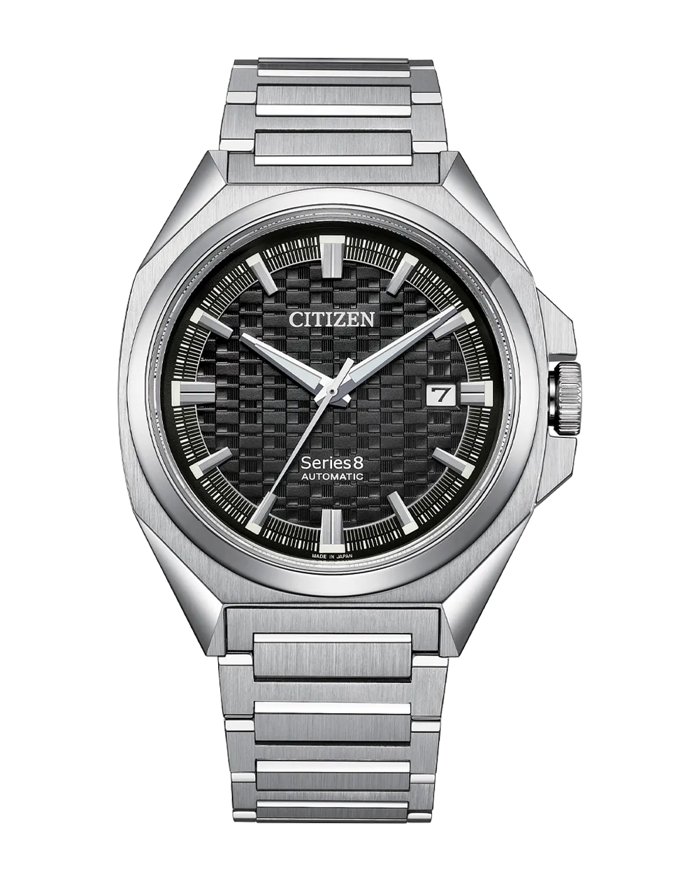 Citizen Series 8 Stainless Steel Black Dial Watch NB6050-51E 