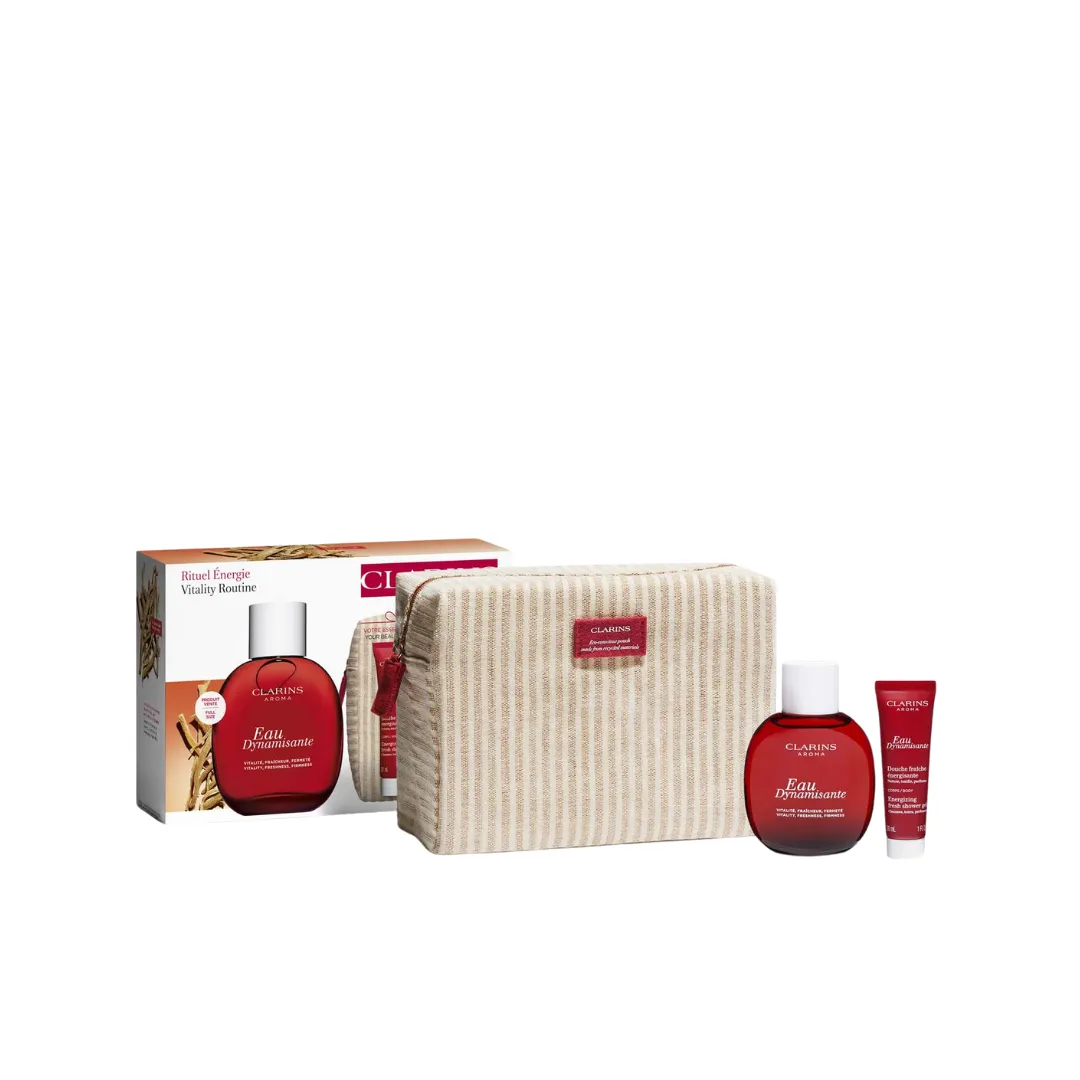Clarins Eau Dynamisante Gift Set   Pouch 