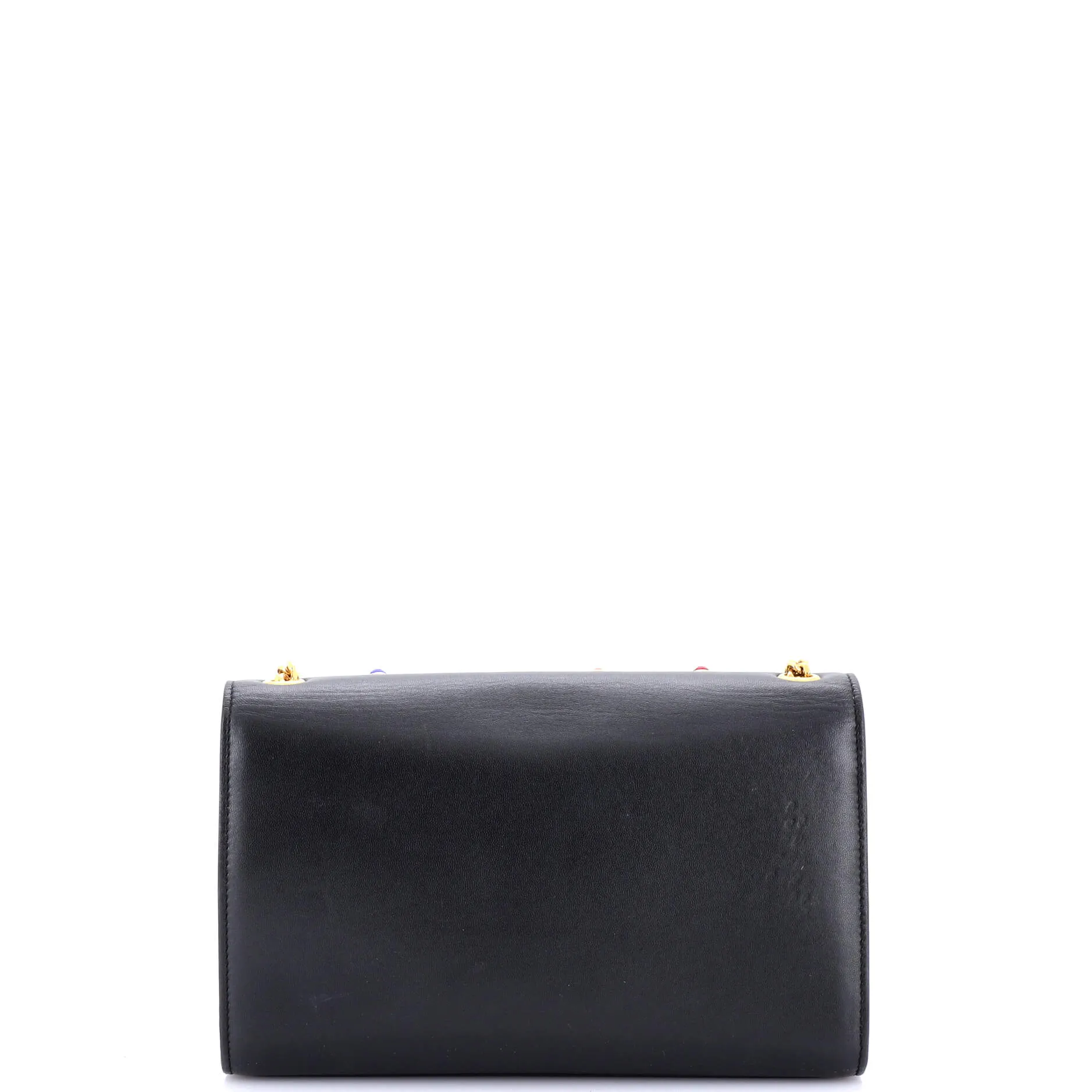 Classic Monogram Crossbody Bag Embellished Leather Medium