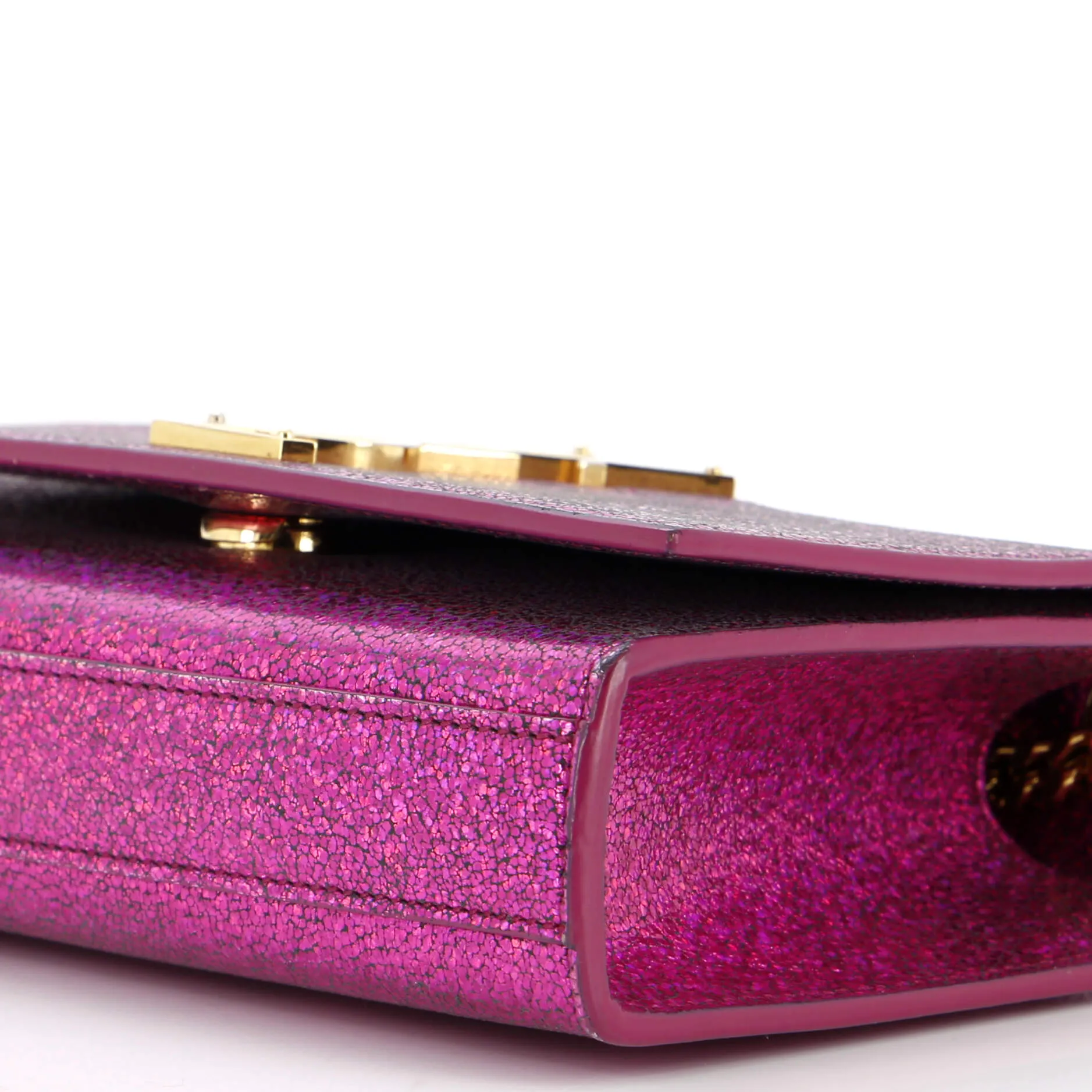 Classic Monogram Crossbody Bag Glitter Leather Small