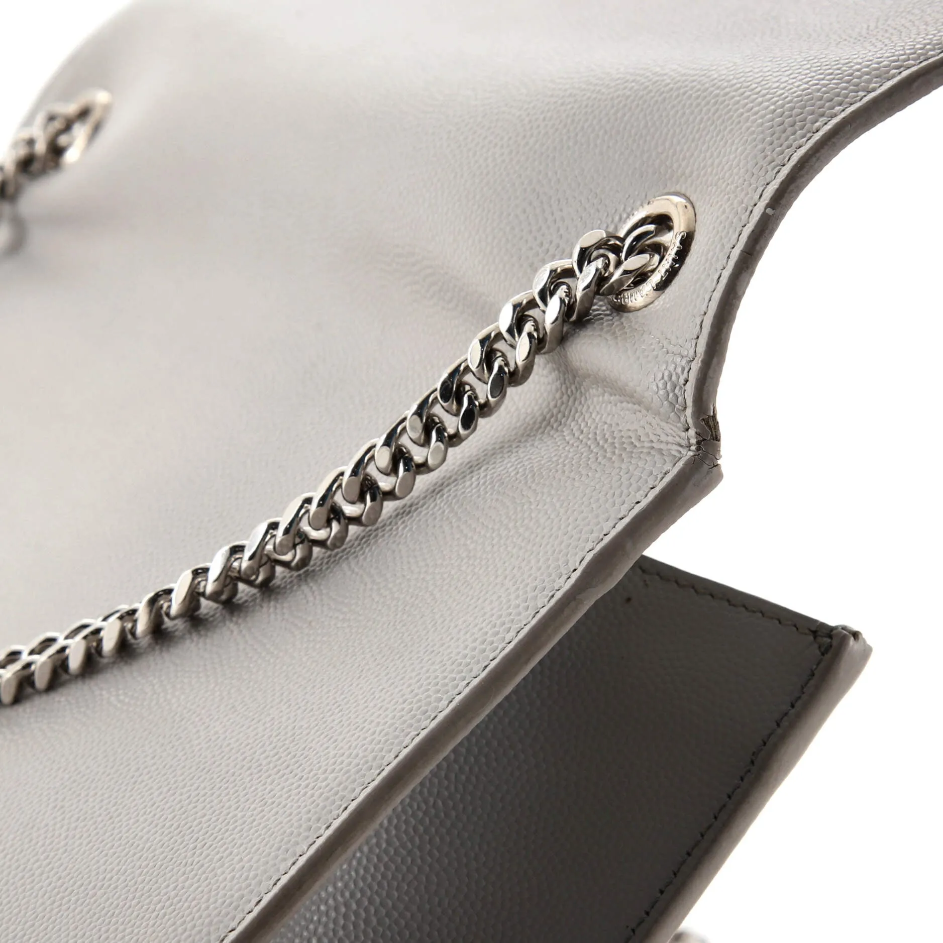 Classic Monogram Crossbody Bag Grainy Leather Large