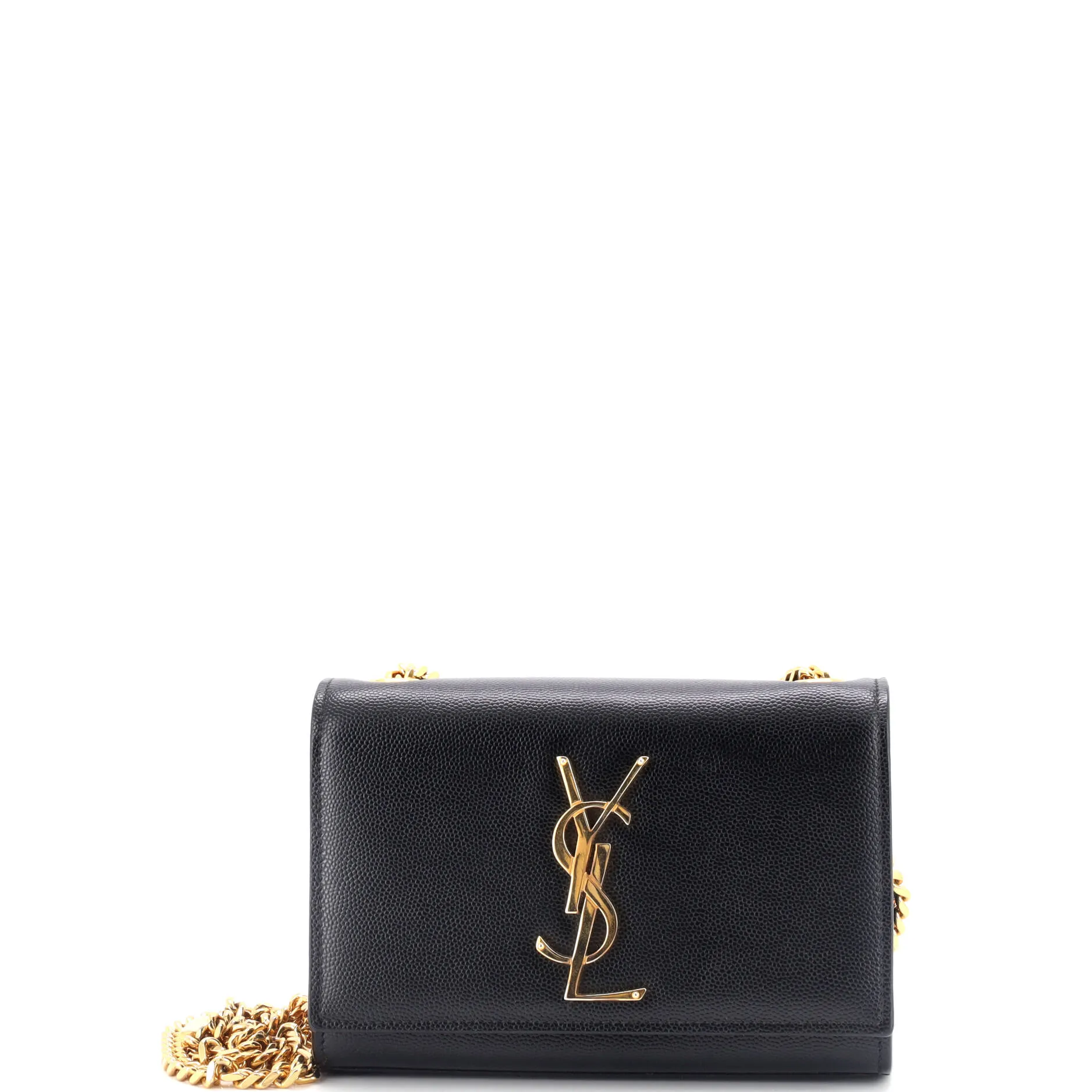 Classic Monogram Crossbody Bag Grainy Leather Small