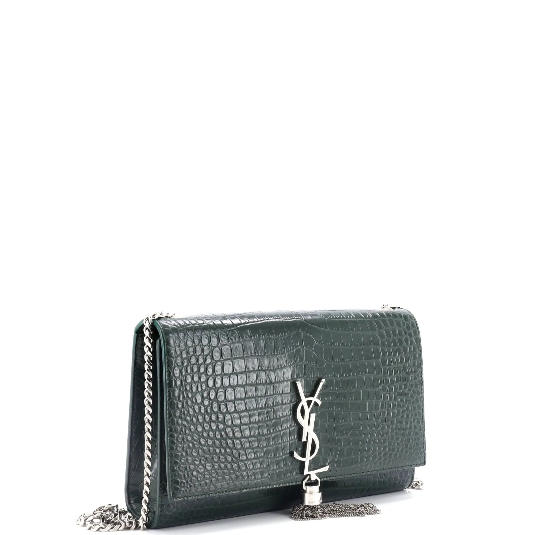 Classic Monogram Tassel Crossbody Bag Crocodile Embossed Leather Medium anti-theft crossbody bags sale