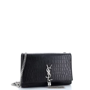 Classic Monogram Tassel Crossbody Bag Crocodile Embossed Leather Medium anti-theft crossbody bags sale