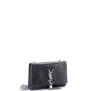 Classic Monogram Tassel Crossbody Bag Crocodile Embossed Leather Small anti-theft crossbody bags sale