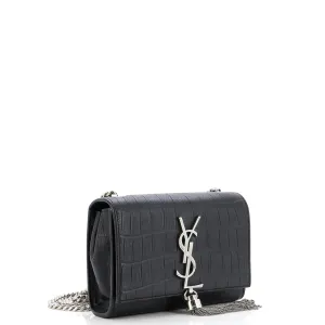 Classic Monogram Tassel Crossbody Bag Crocodile Embossed Leather Small anti-theft crossbody bags sale
