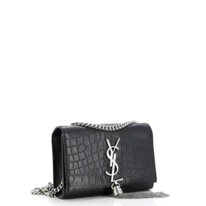 Classic Monogram Tassel Crossbody Bag Crocodile Embossed Leather Small anti-theft crossbody bags sale