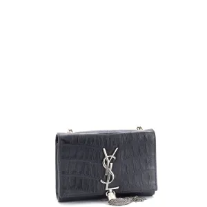 Classic Monogram Tassel Crossbody Bag Crocodile Embossed Leather Small anti-theft crossbody bags sale