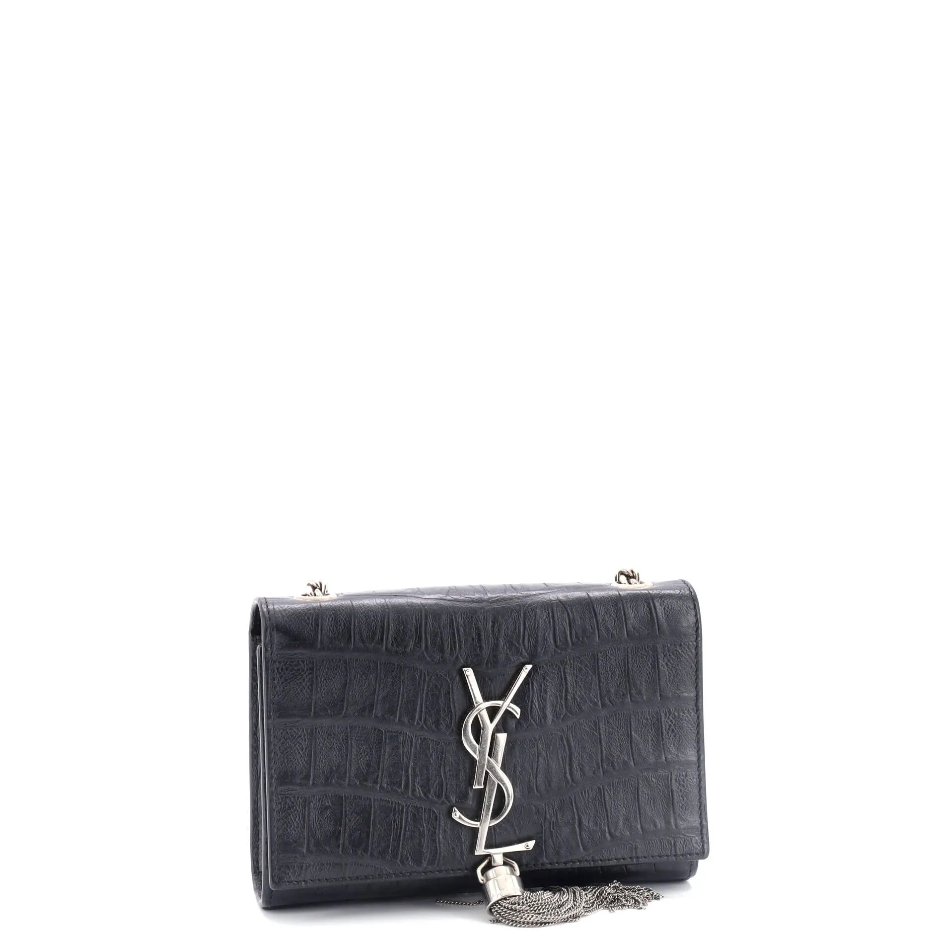 Classic Monogram Tassel Crossbody Bag Crocodile Embossed Leather Small anti-theft crossbody bags sale
