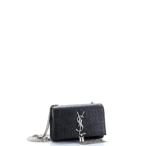 Classic Monogram Tassel Crossbody Bag Crocodile Embossed Leather Small anti-theft crossbody bags sale