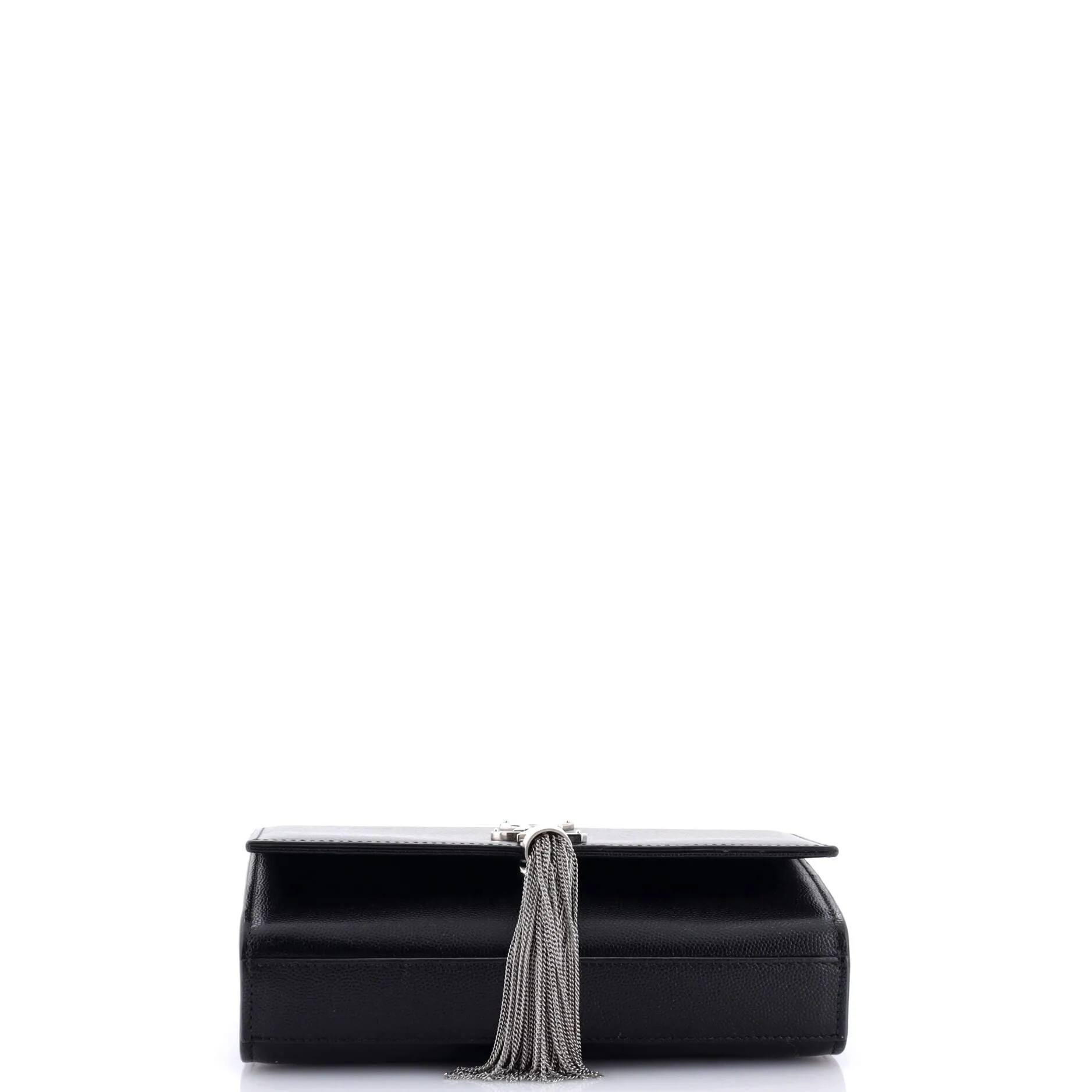 Classic Monogram Tassel Crossbody Bag Grainy Leather Small