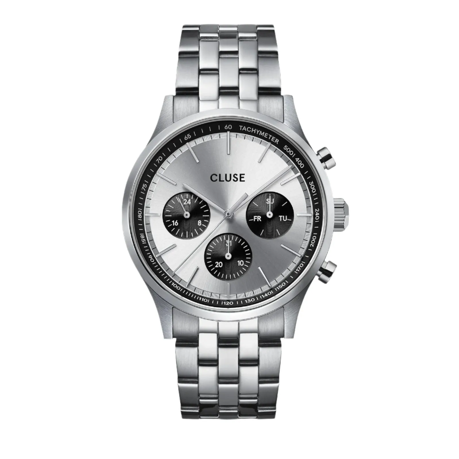 CLUSE Antheor Multifunction Silver Dial Stainless Steel Watch CW21007 