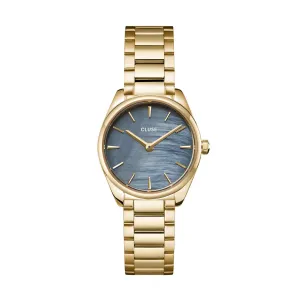 CLUSE Feroce Mini Blue Pearl/Gold Link Watch CW11707 