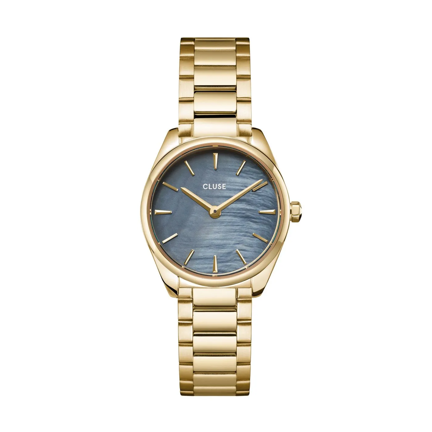 CLUSE Feroce Mini Blue Pearl/Gold Link Watch CW11707 