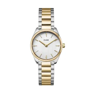 CLUSE Feroce Mini White /Steel Bicolour Watch CW11708 