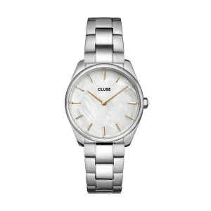 CLUSE Feroce Petite Silver Pearl/Steel Link CW11211 