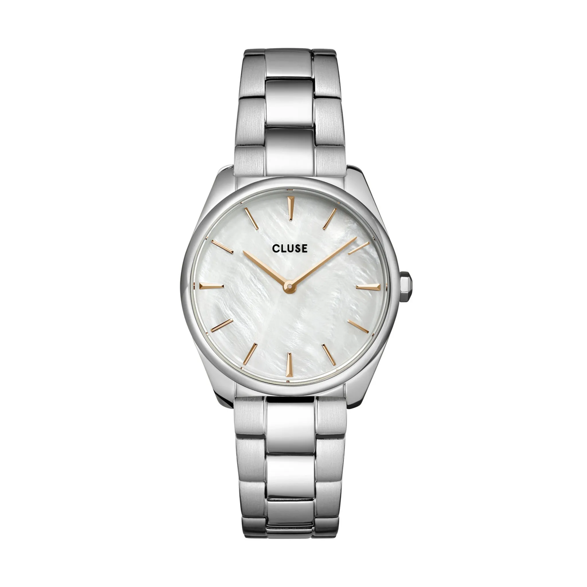 CLUSE Feroce Petite Silver Pearl/Steel Link CW11211 