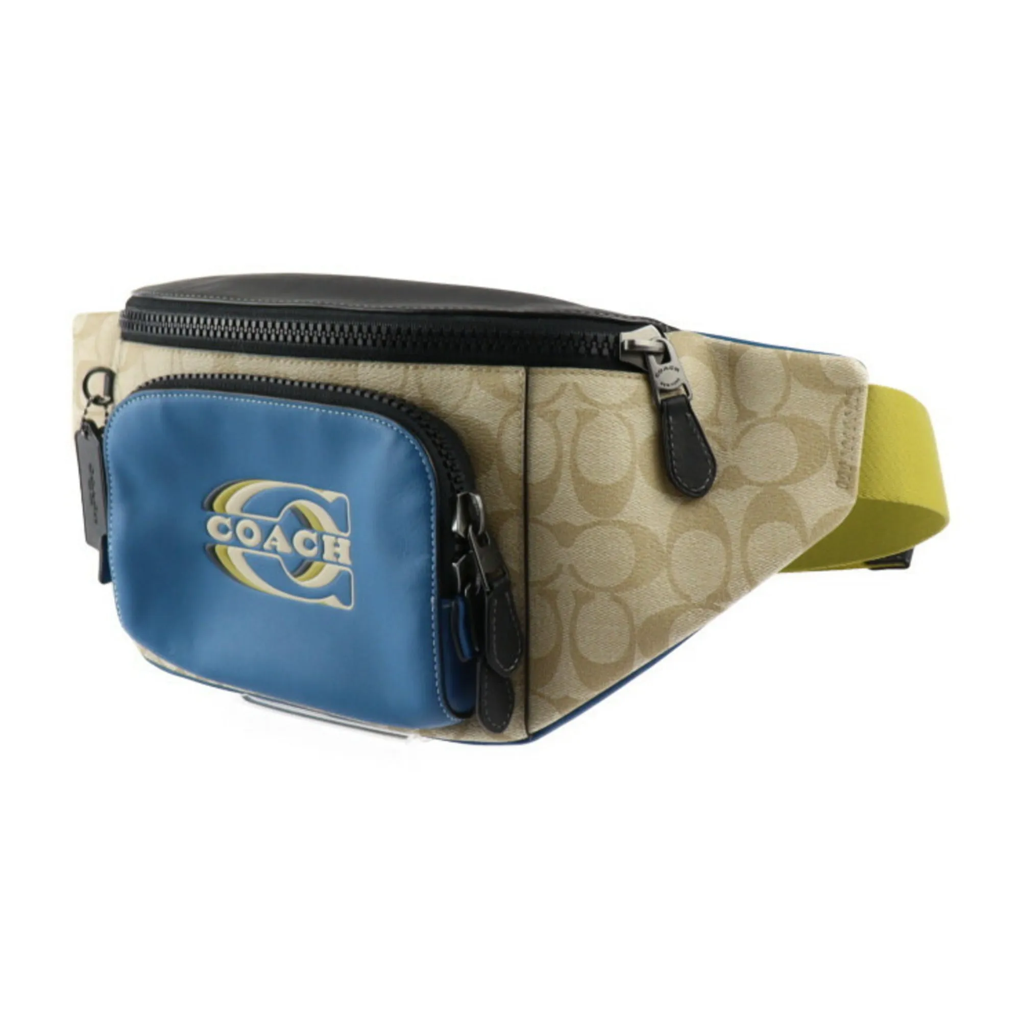 Coach   blue Pvc Leather Fanny Pack (Pre-Owned)