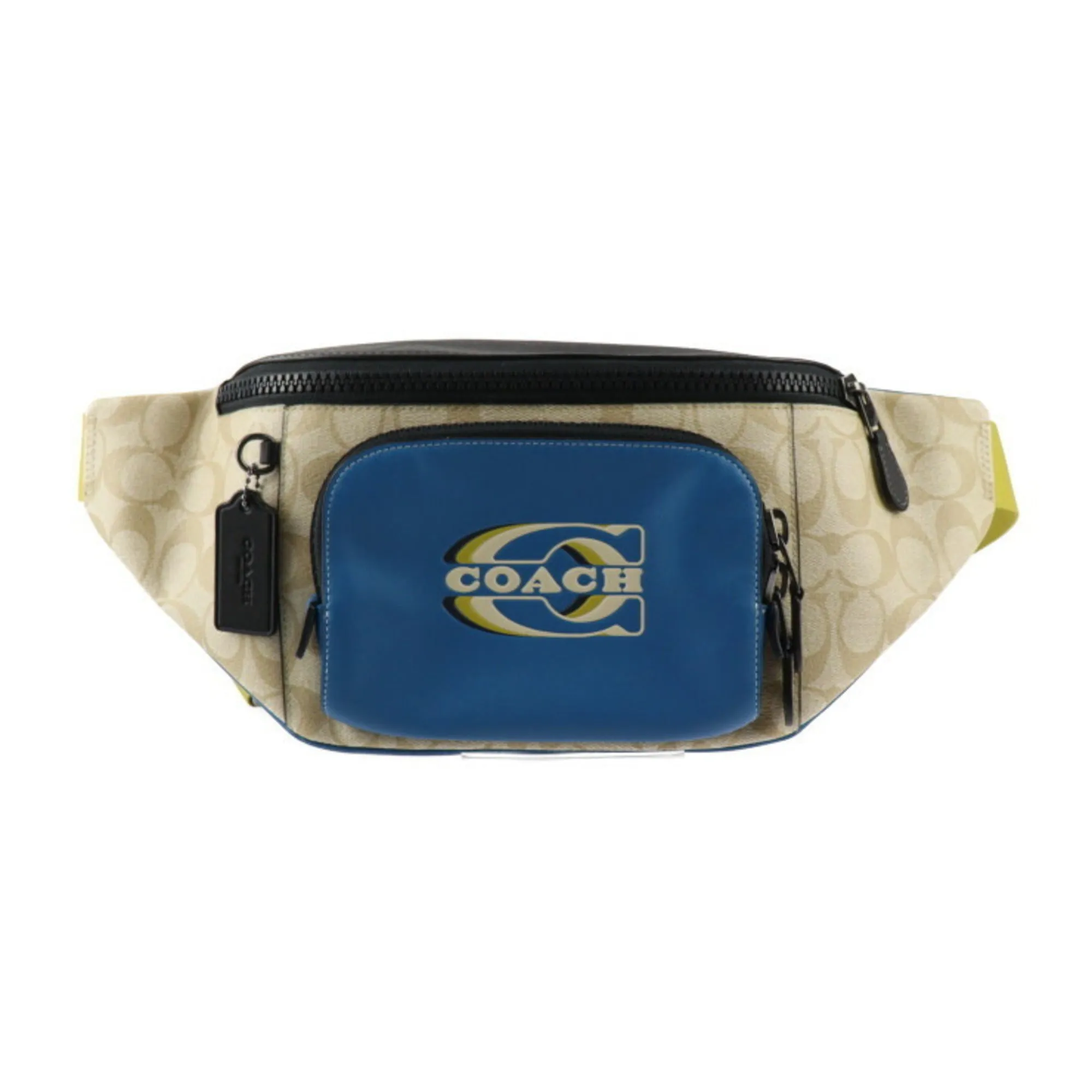 Coach blue Pvc Leather Fanny Pack (Pre-Owned) belt bags on sale