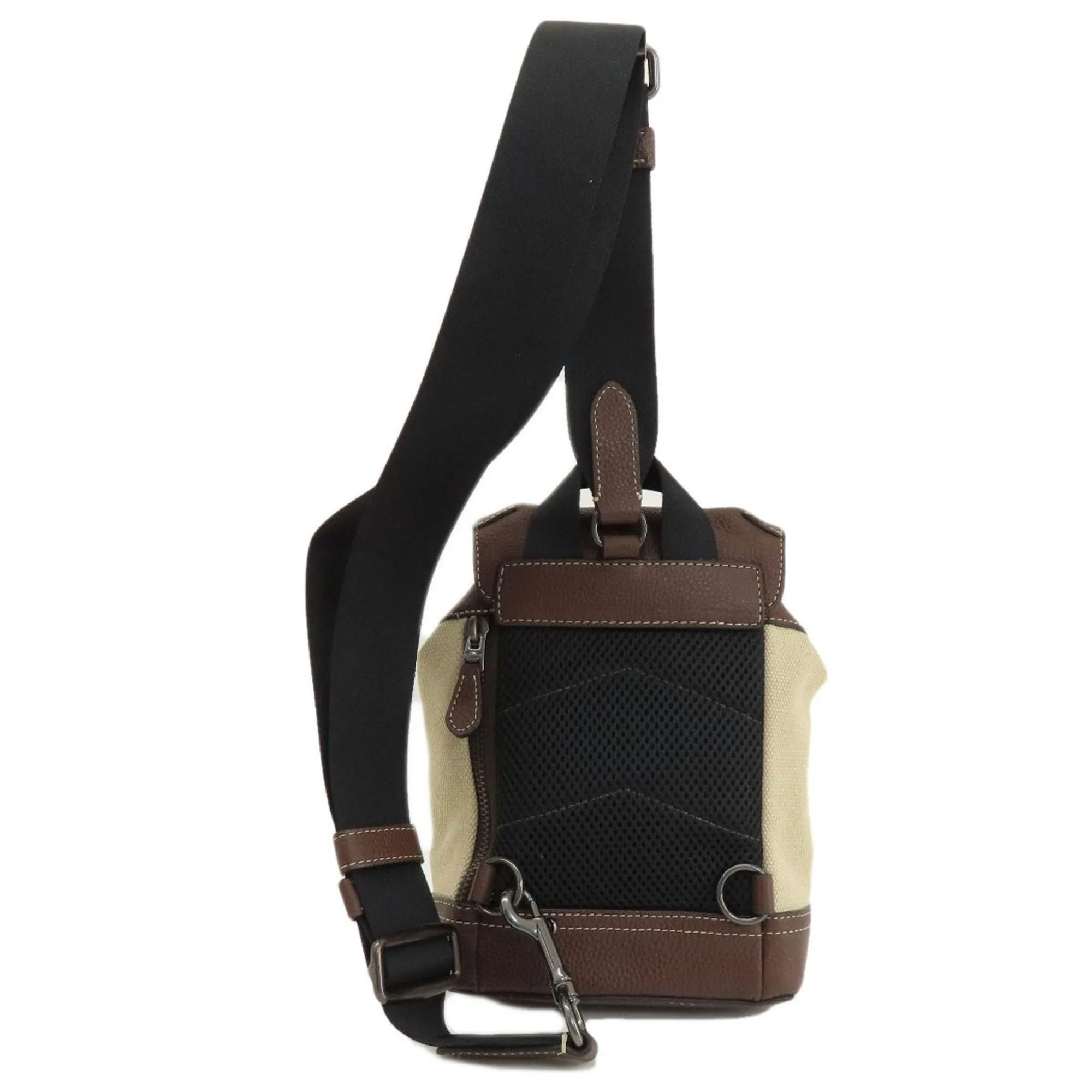 Coach Canvas Leather Sling Bag (Pre-Owned)