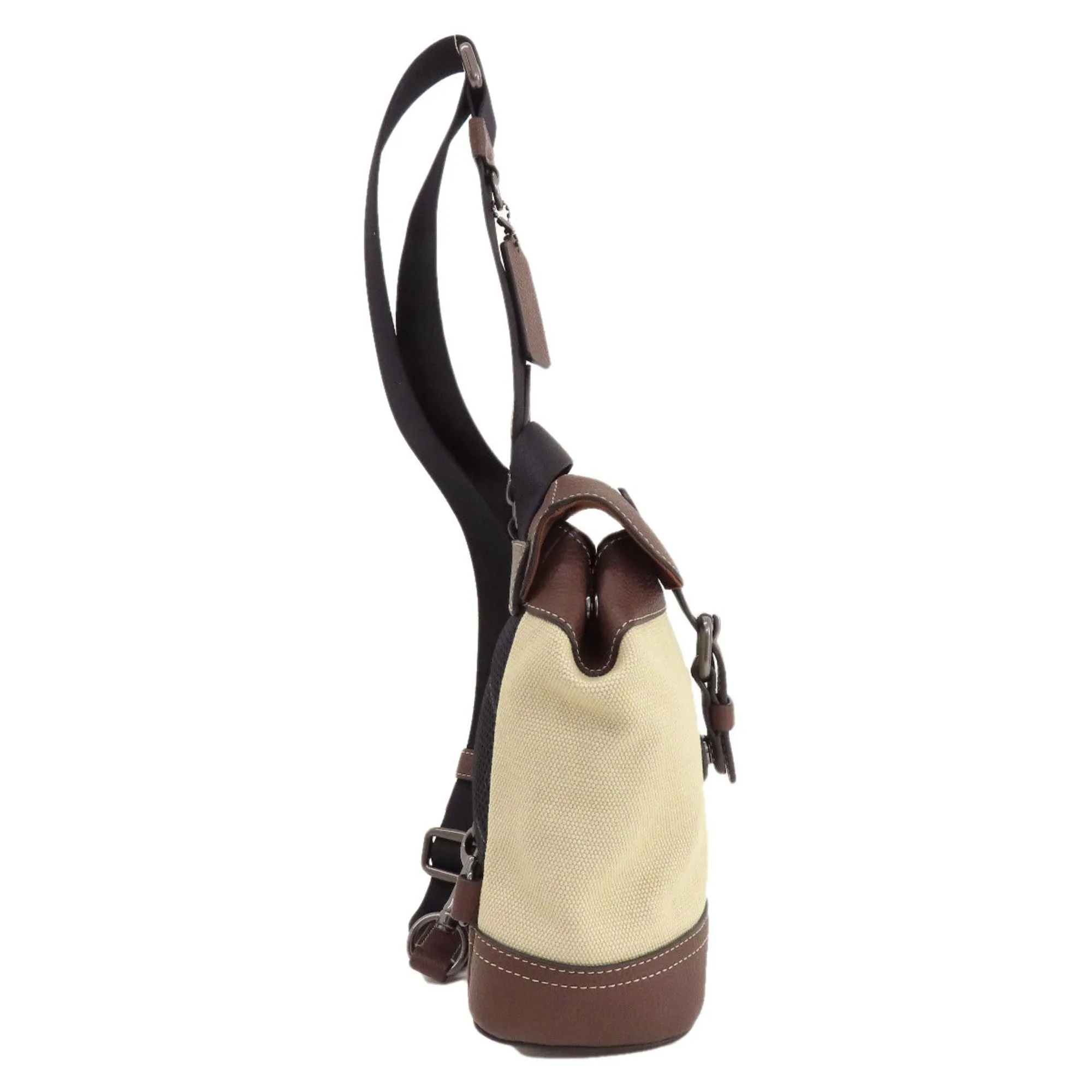 Coach Canvas Leather Sling Bag (Pre-Owned)