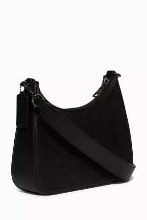 Coach Hobo Crossbody Bag in Crossgrain Leather anti-theft crossbody bags sale