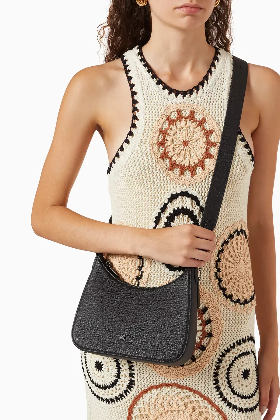 Coach Hobo Crossbody Bag in Crossgrain Leather