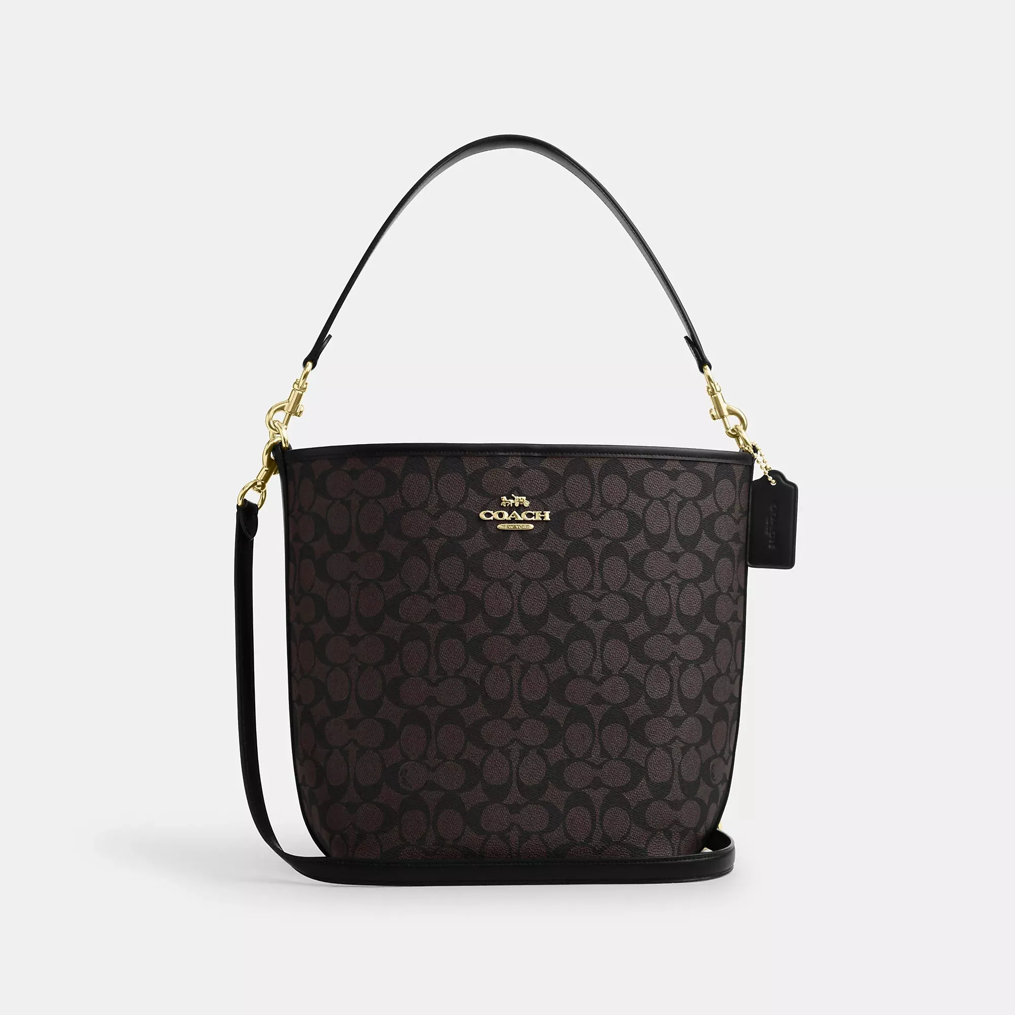 Coach Outlet City Large Bucket Bag In Signature Canvas stylish bucket bags