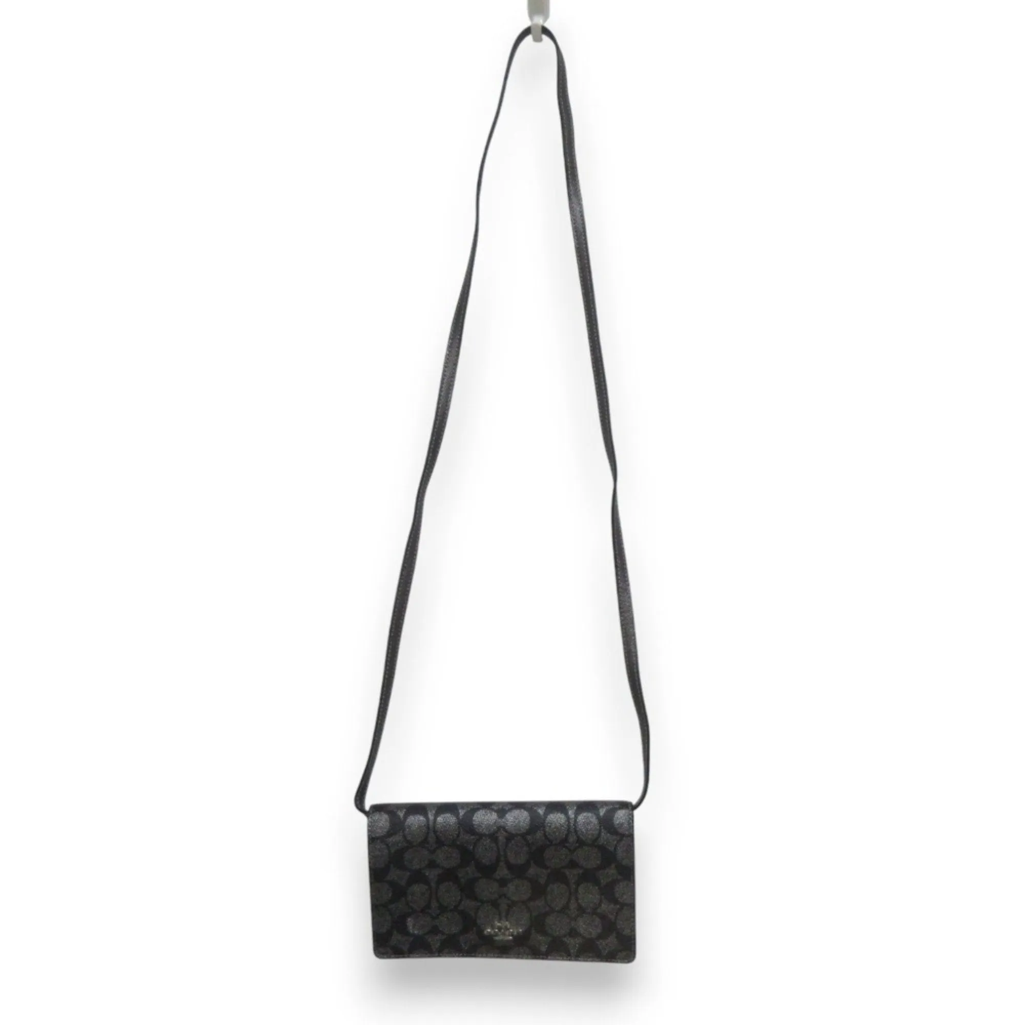 Coach Signature Line Canvas Sling Bag (Pre-Owned)